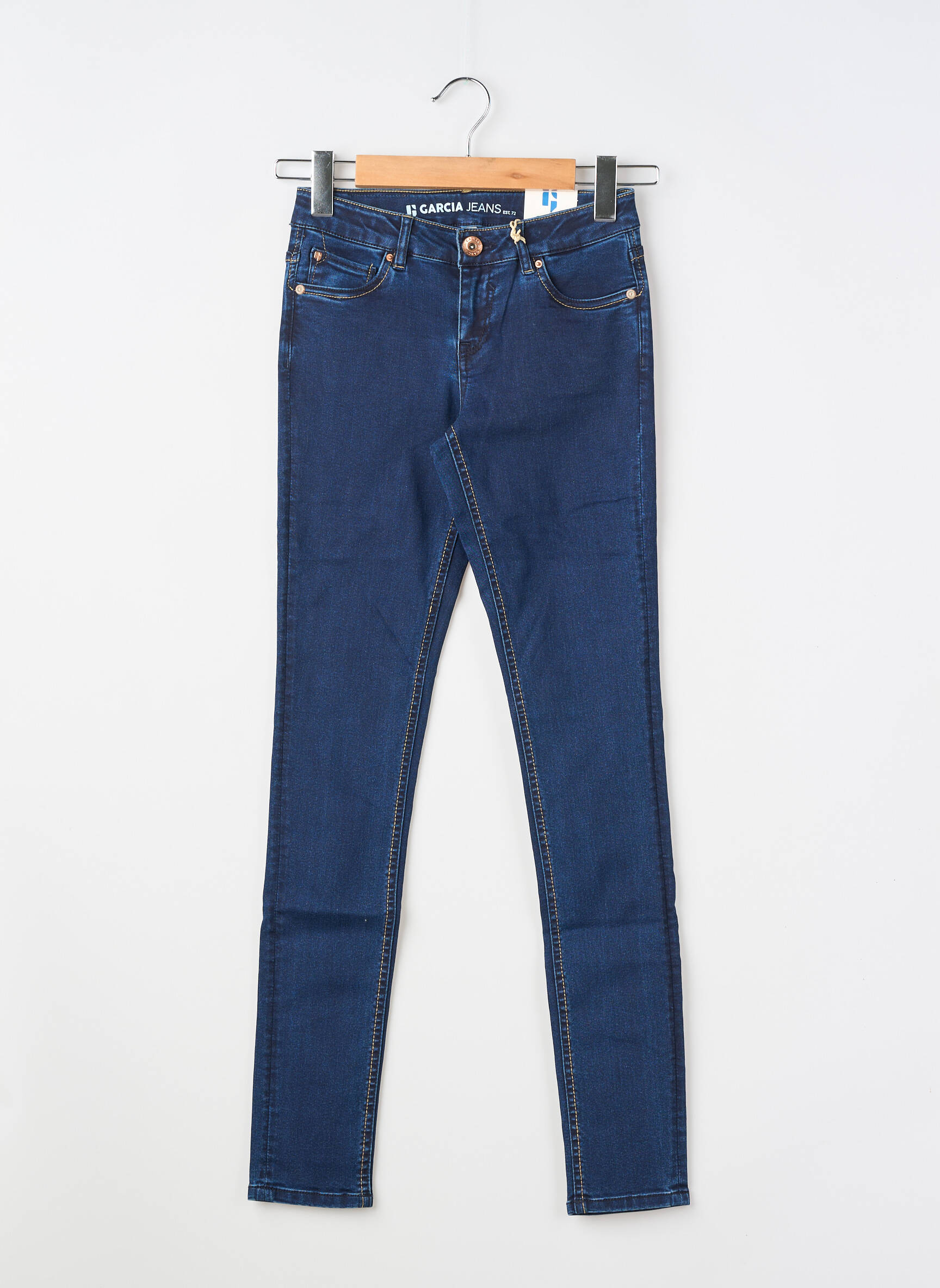 Jeans skinny taille normale bleu GARCIA fille
