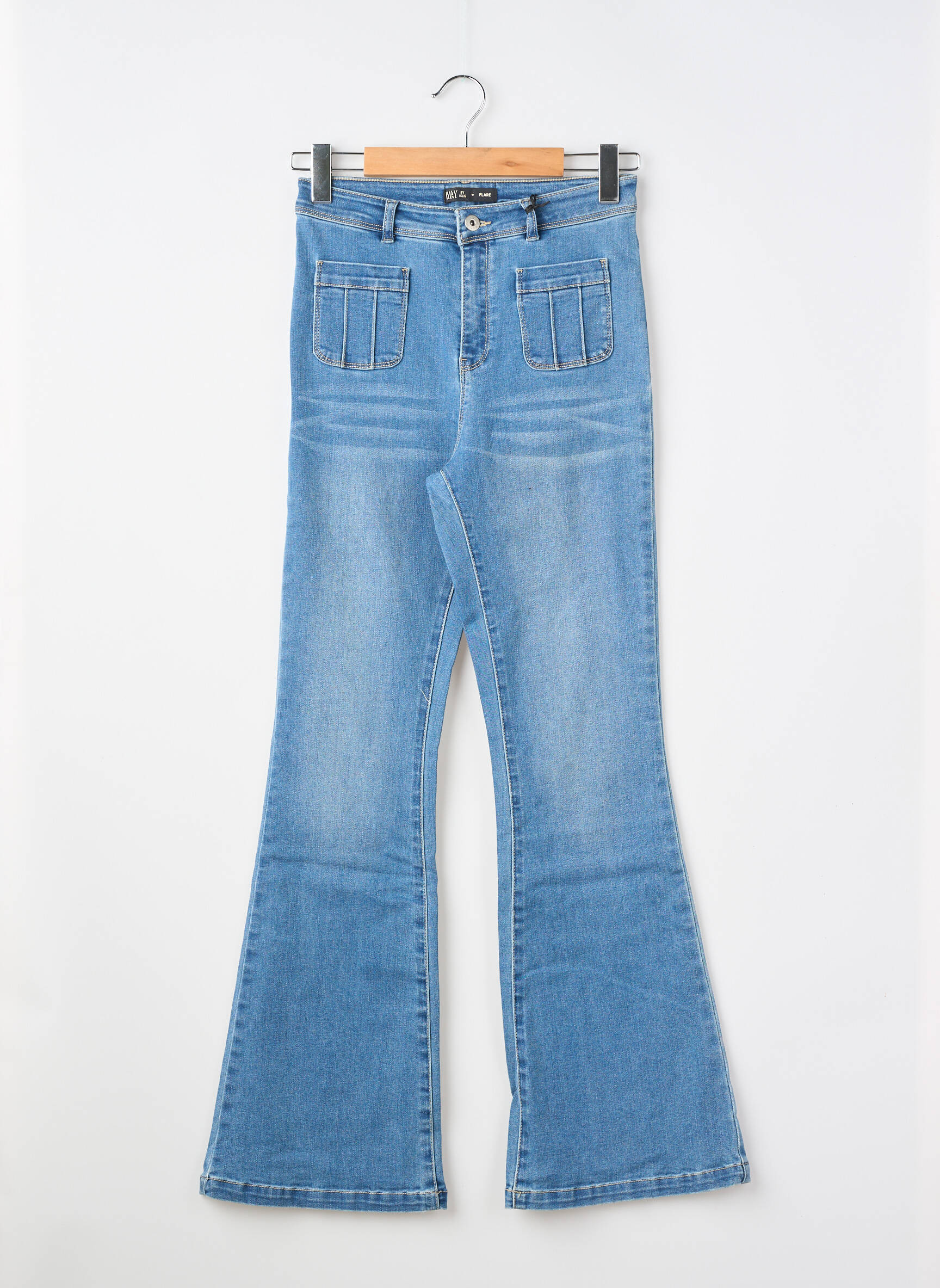 Jean coupe flare taille normale taille normale bleu WAY (WAY ARE YOU) BY IKKS femme
