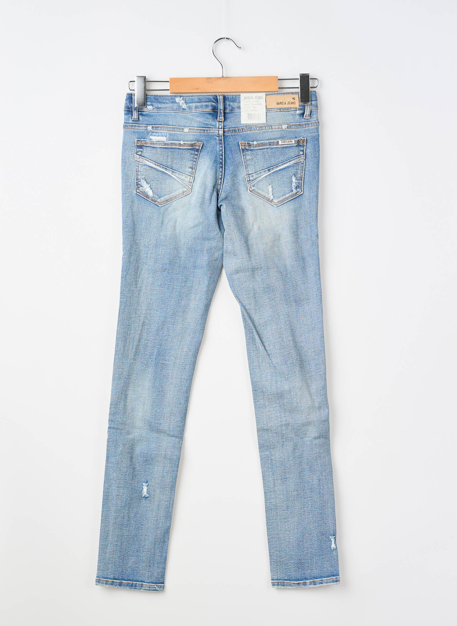 Jeans coupe slim taille normale bleu GARCIA fille
