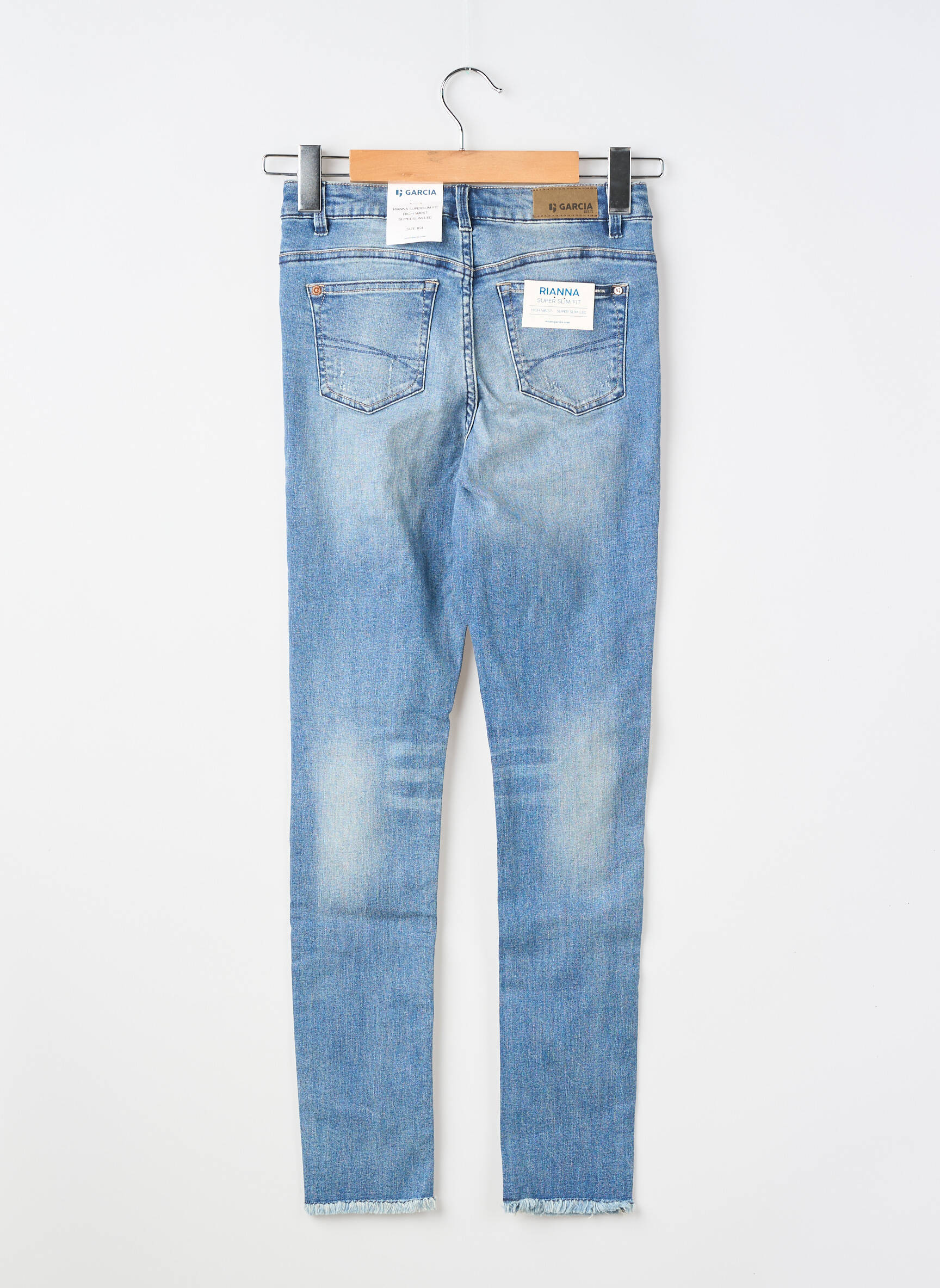Jeans coupe slim taille normale bleu GARCIA fille