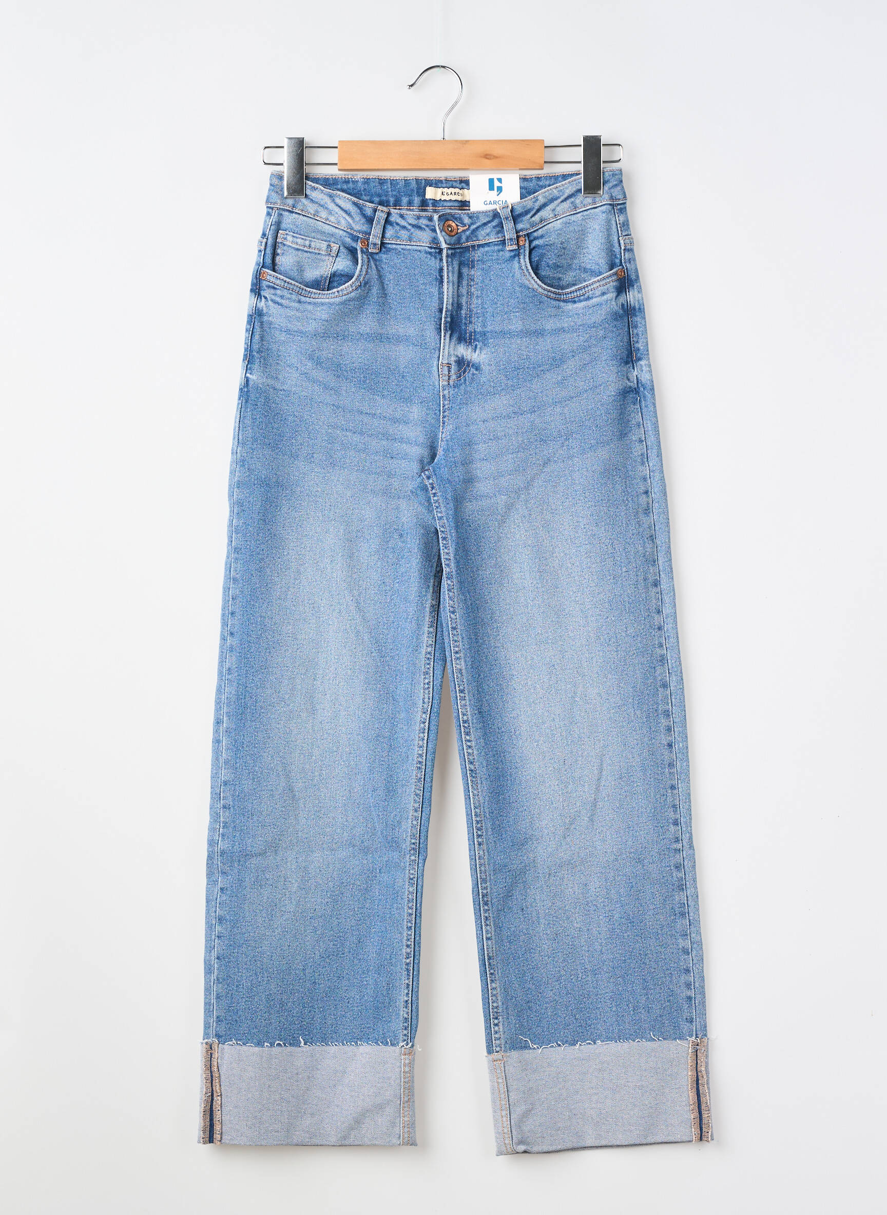 Jeans coupe droite taille normale bleu GARCIA fille