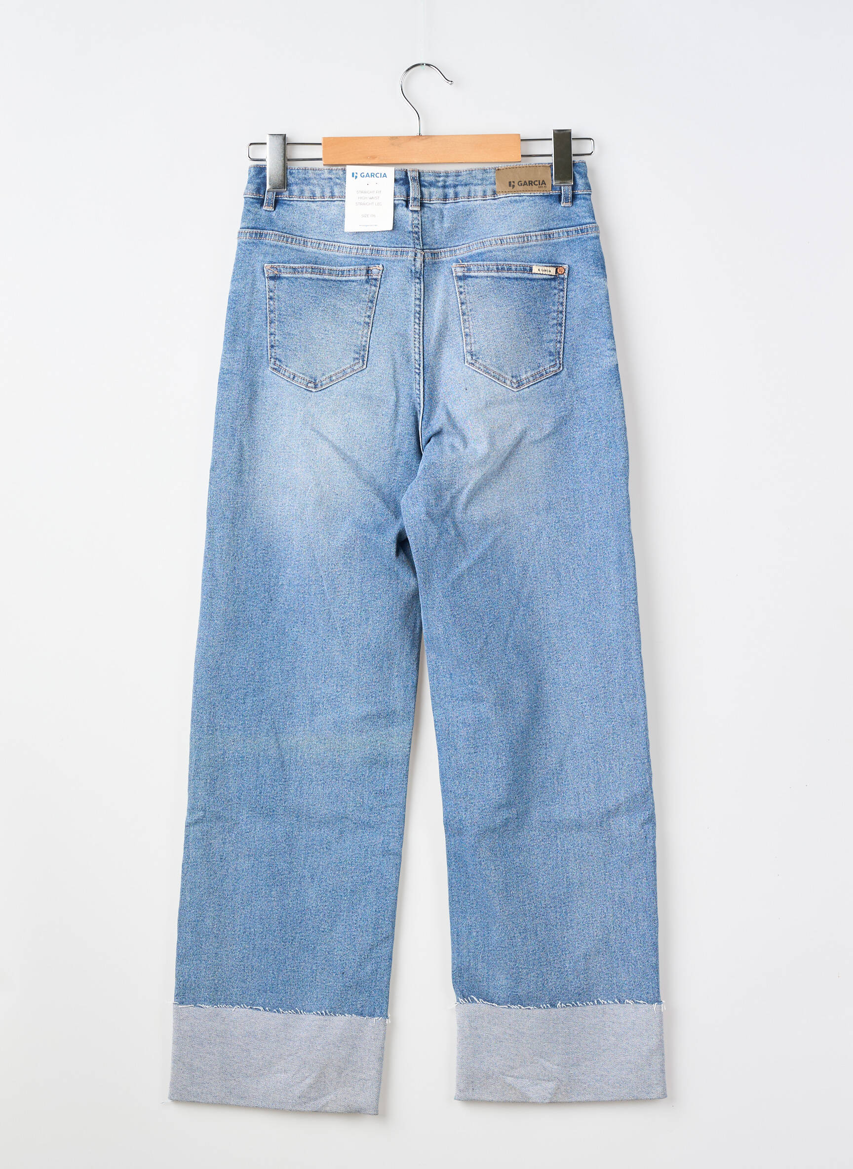 Jeans coupe droite taille normale bleu GARCIA fille