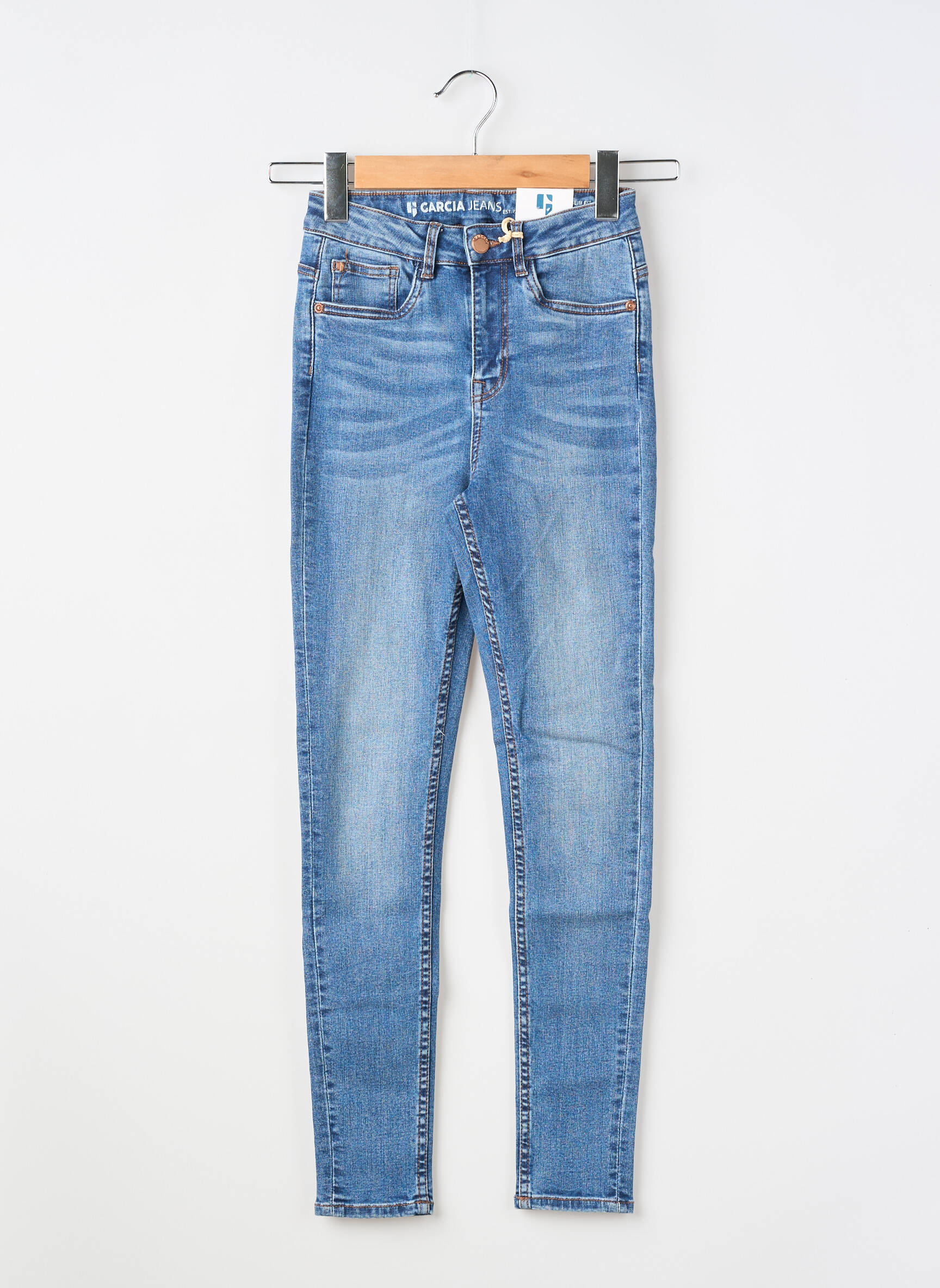 Jeans coupe slim taille normale bleu GARCIA fille
