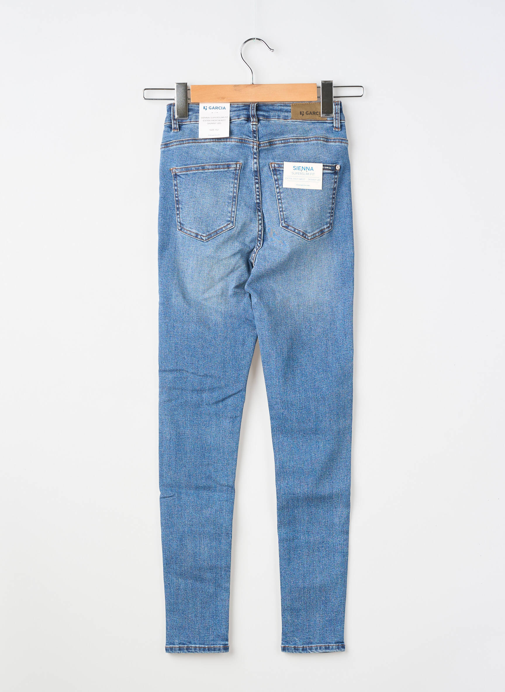 Jeans coupe slim taille normale bleu GARCIA fille