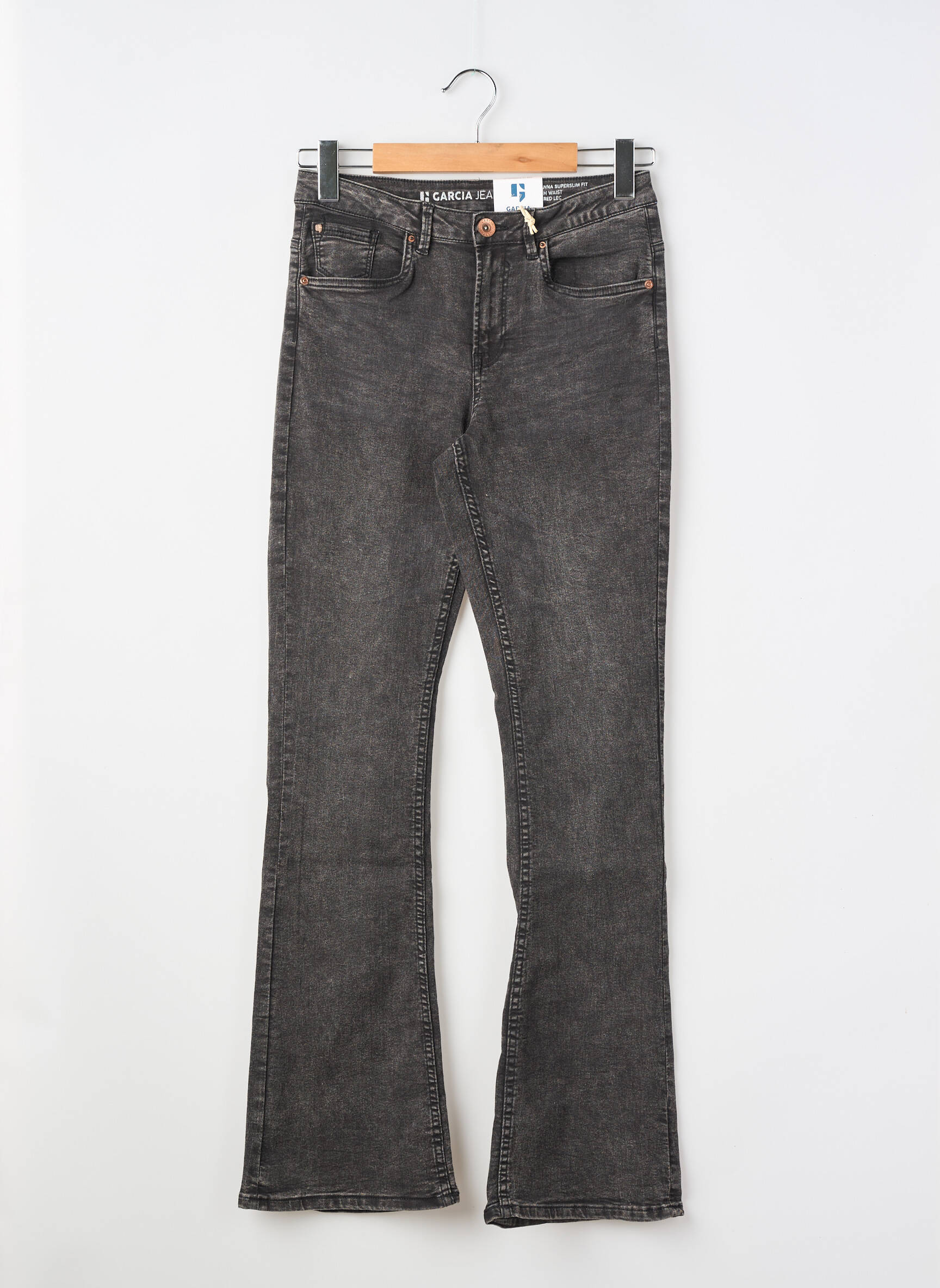 Jean coupe flare taille normale gris GARCIA fille