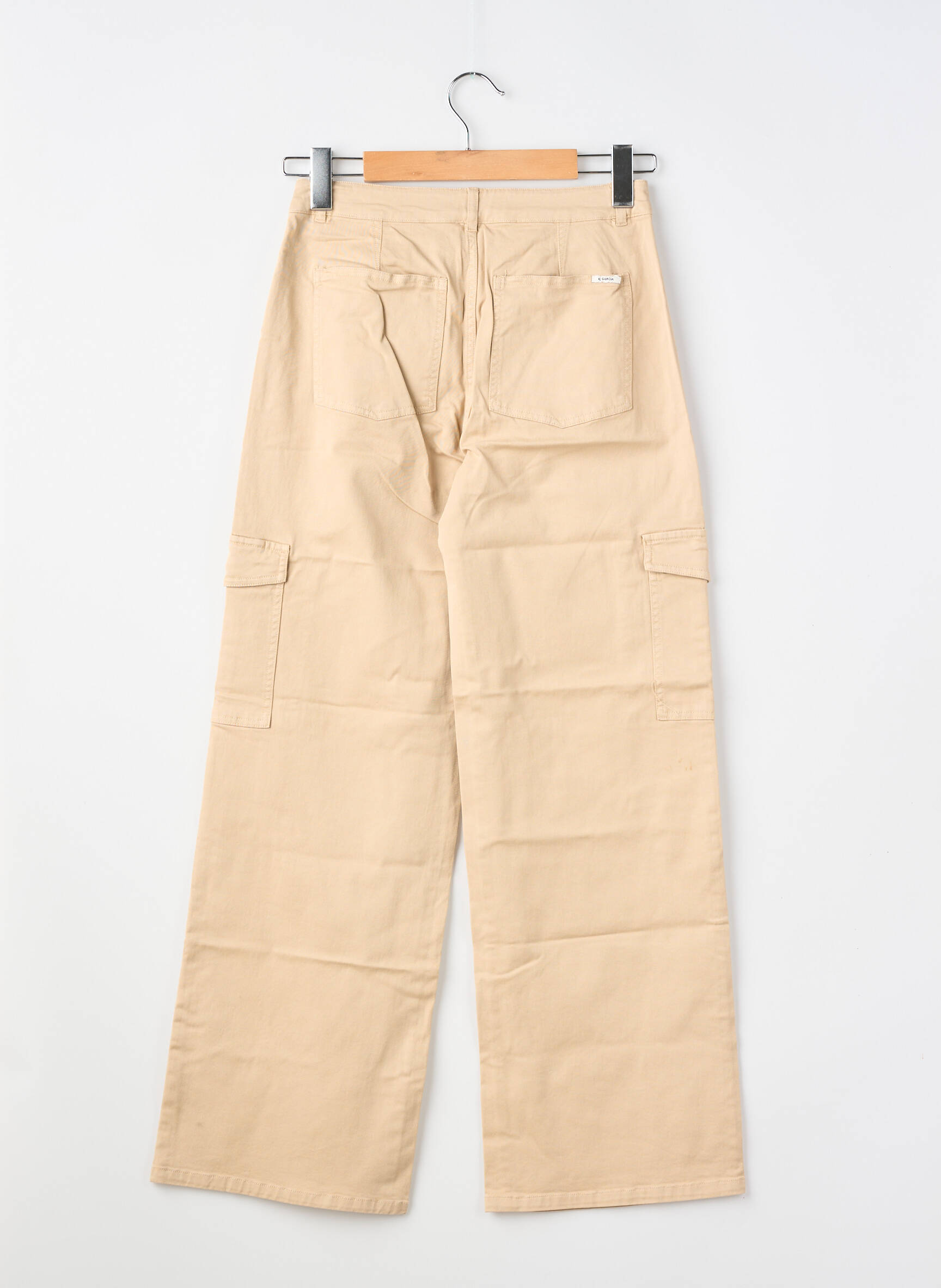 Pantalon cargo coupe droite beige GARCIA fille