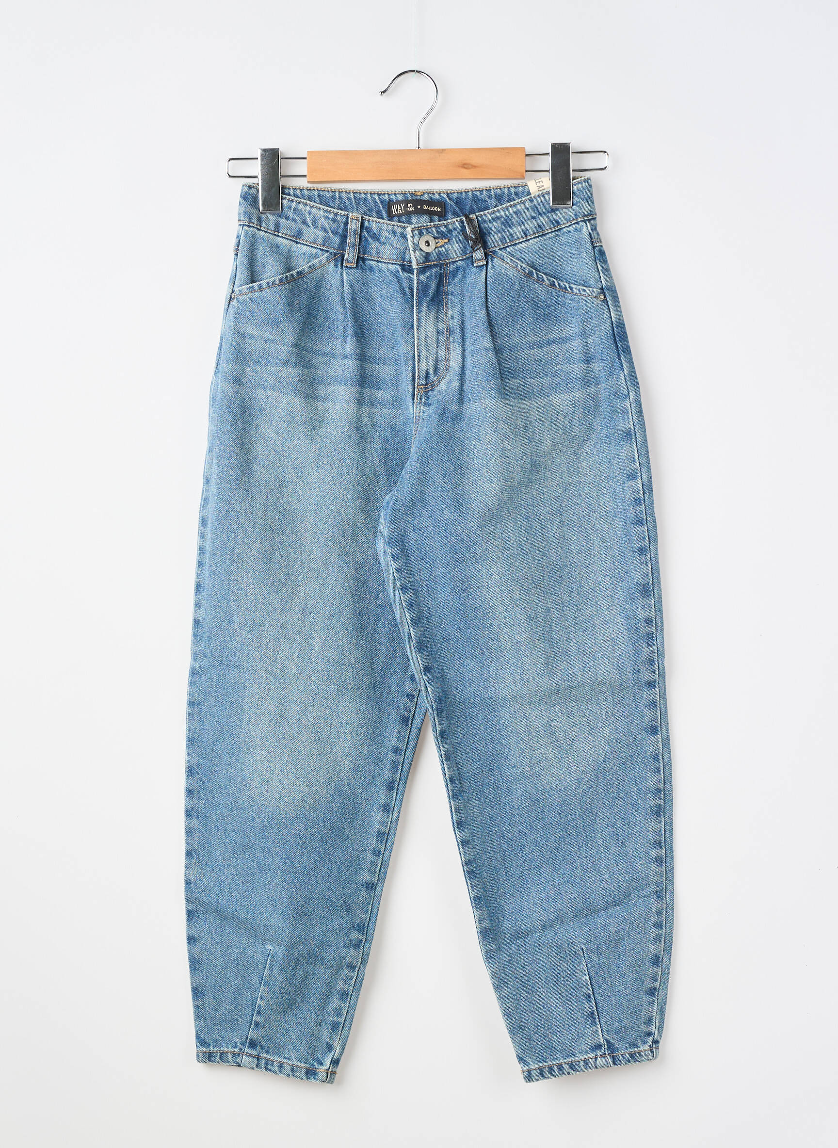 Jeans coupe large taille normale taille normale bleu WAY (WAY ARE YOU) BY IKKS femme