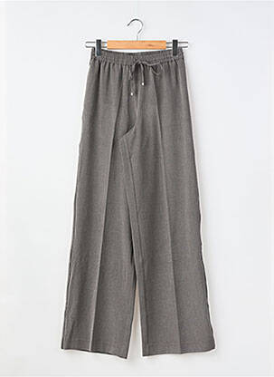 Pantalon large poches taille normale gris GEISHA femme
