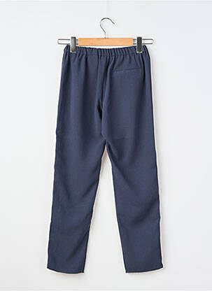 Pantalon droit resserrée sur le bas taille élastique bleu IKKS fille
