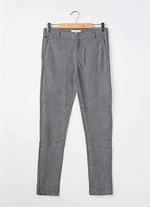 Pantalon chino stretch taille ajustable gris GARCIA fille