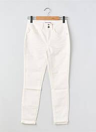 Jeans coupe slim taille haute taille haute blanc STREET ONE femme
