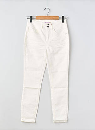 Jeans coupe slim taille haute taille haute blanc STREET ONE femme