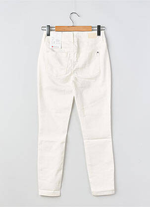 Jeans coupe slim stretch taille haute blanc STREET ONE femme