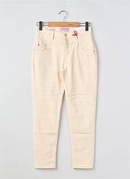 Jean coupe mom poches taille haute beige STREET ONE femme