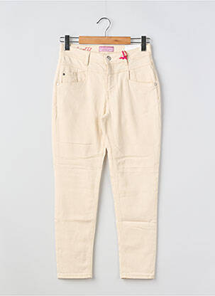 Jean coupe mom poches taille haute beige STREET ONE femme