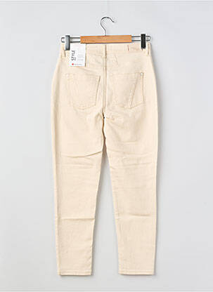 Jean coupe mom poches taille haute beige STREET ONE femme