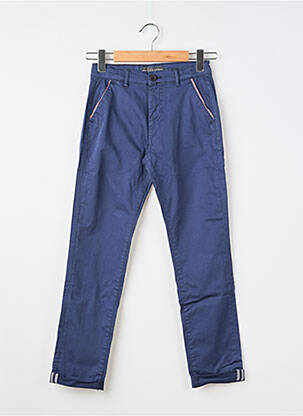 Pantalon chino stretch taille ajustable bleu GUESS fille