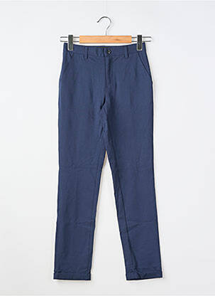 Pantalon chino tissage popeline taille ajustable bleu MARCIANO fille