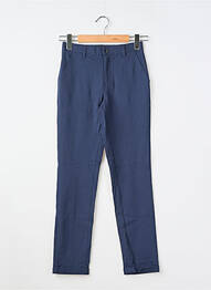 Pantalon chino tissage popeline taille ajustable bleu MARCIANO fille