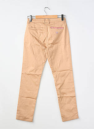 Pantalon chino stretch taille ajustable beige GUESS fille