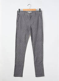 Pantalon chino stretch taille ajustable gris GARCIA fille