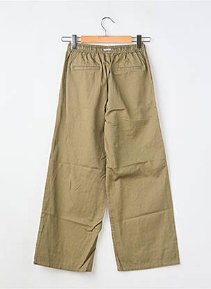 Pantalon large fermeture liens à nouer taille élastique vert GARCIA fille