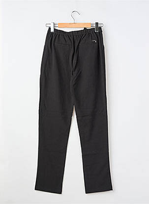 Pantalon droit coupe carotte taille élastique noir GUESS fille