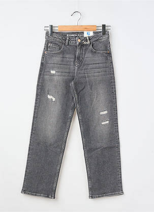 Jeans coupe droite stretch noir GARCIA fille