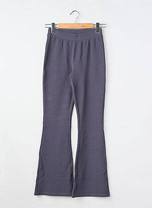 Pantalon flare stretch taille élastique bleu GARCIA fille