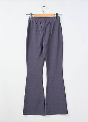 Pantalon flare stretch taille élastique bleu GARCIA fille