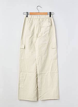 Pantalon cargo coupe droite taille ajustable beige GARCIA fille