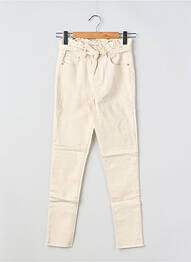 Jeans skinny taille normale taille ajustable beige GARCIA fille