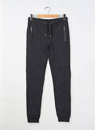 Jogging tissage chiné taille élastique noir GARCIA fille