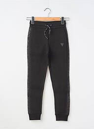 Jogging tissage jersey taille élastique noir GUESS fille