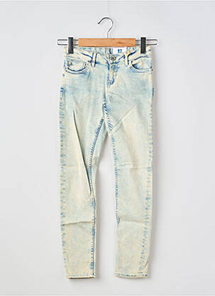 Jeans coupe slim stretch taille ajustable bleu GARCIA fille
