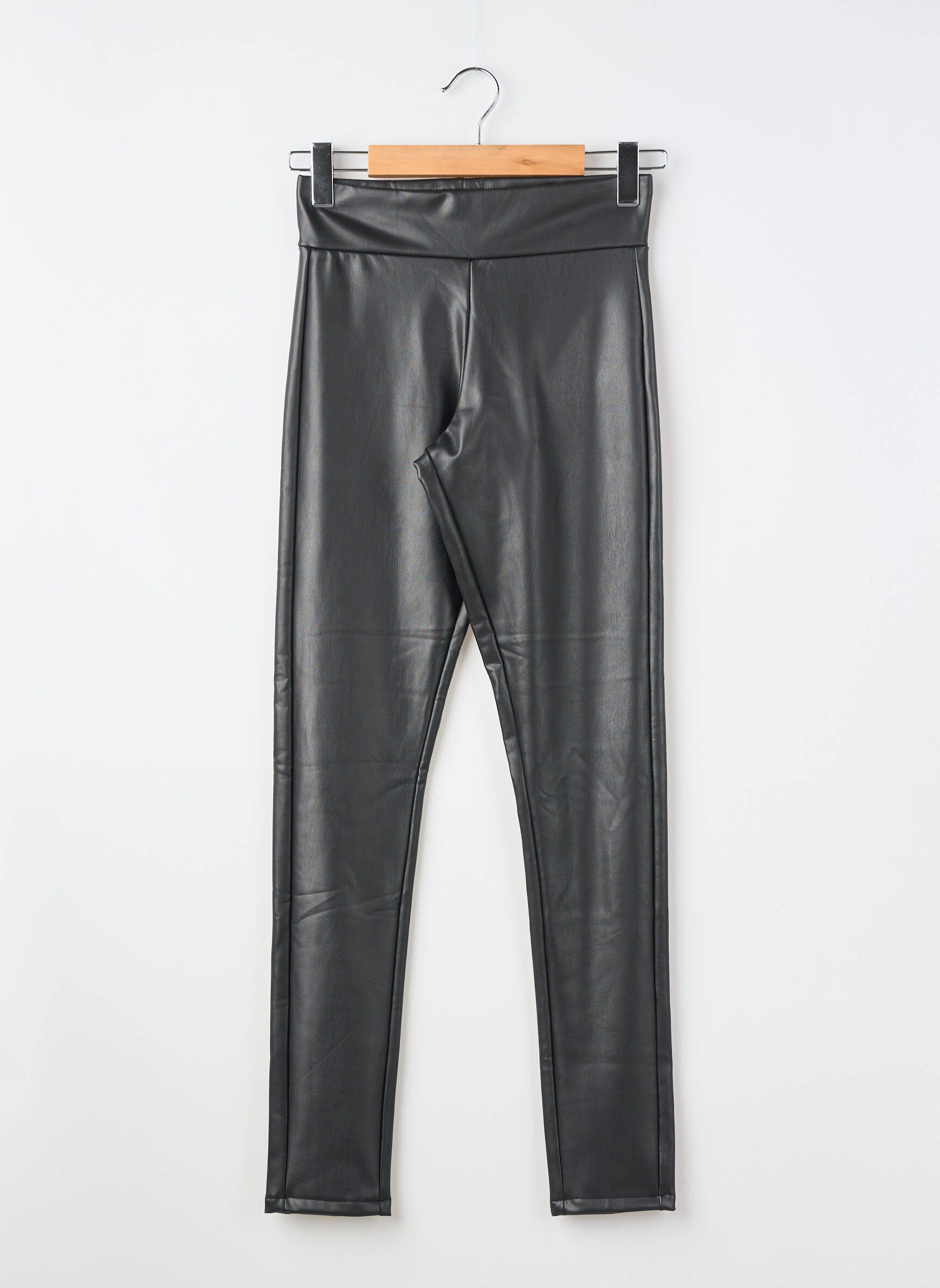 Legging tissage simili-cuir taille normale noir SOYACONCEPT femme