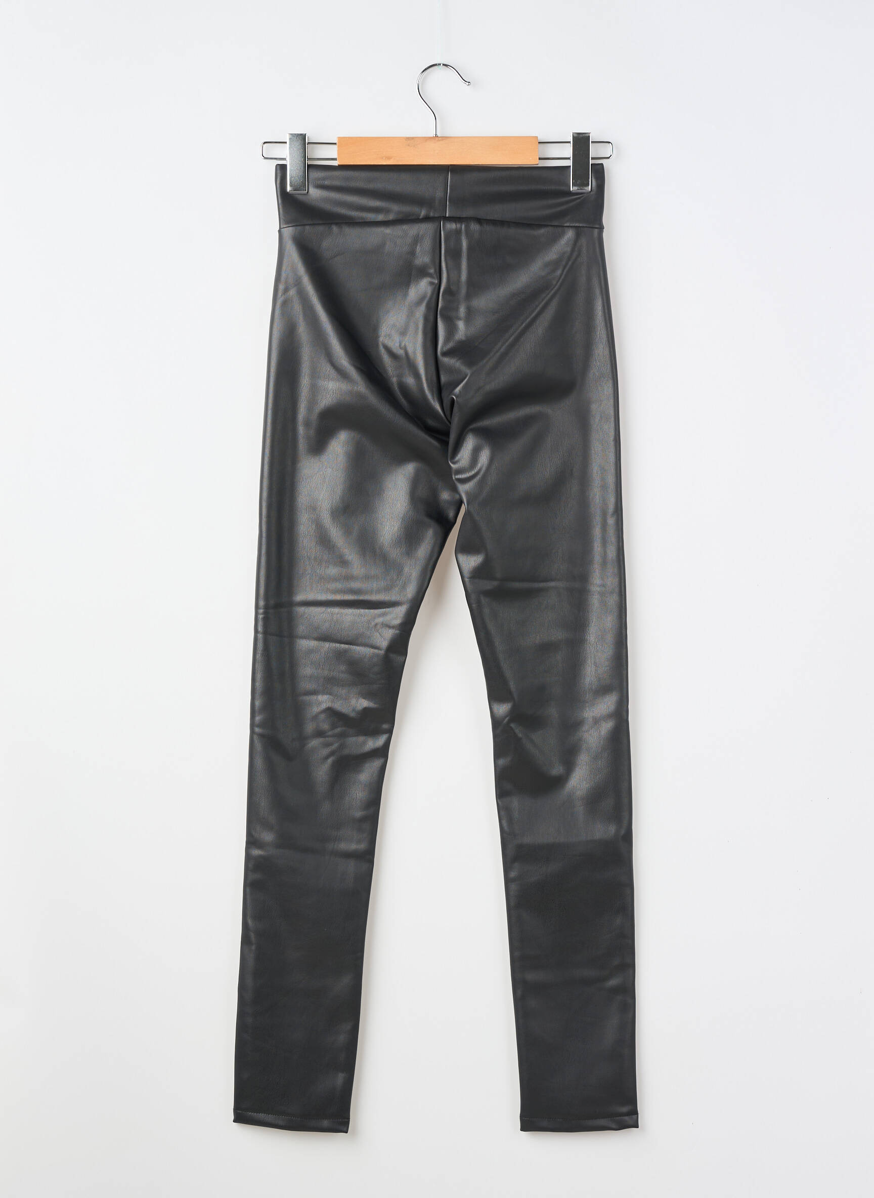 Legging tissage simili-cuir taille normale noir SOYACONCEPT femme
