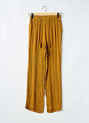 Pantalon droit taille élastique taille normale jaune LES TROPEZIENNES PAR M.BELARBI femme