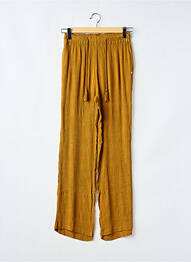 Pantalon droit tissage crêpe taille normale jaune LES TROPEZIENNES PAR M.BELARBI femme