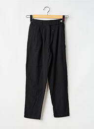 Pantalon droit fermeture zippée sous rabat boutonné taille à pinces noir MINI MOLLY BY MOLLY BRAKEN fille