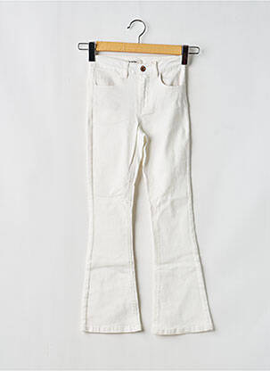 Jeans bootcut stretch taille ajustable blanc GARCIA fille