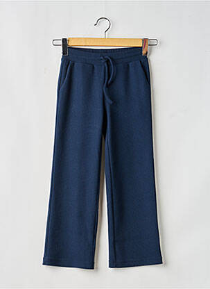 Pantalon large fermeture liens à nouer taille ajustable bleu GEISHA fille