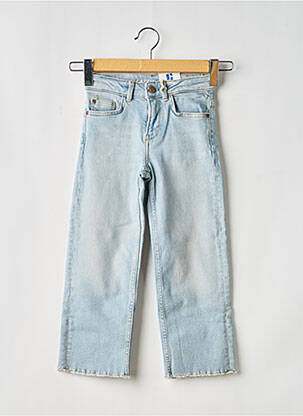 Jeans coupe large stretch taille ajustable bleu GARCIA fille