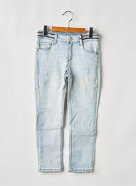 Jeans coupe slim stretch taille ajustable bleu IKKS fille