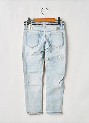 Jeans coupe slim stretch taille ajustable bleu IKKS fille