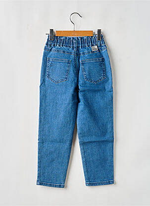 Jeans coupe slim stretch taille élastique bleu IKKS fille