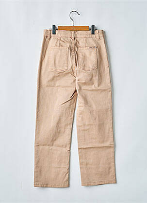 Jeans coupe droite stretch taille ajustable beige GARCIA fille