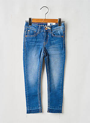 Jeans coupe slim stretch taille ajustable bleu GARCIA fille