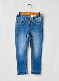 Jeans coupe slim stretch taille ajustable bleu GARCIA fille