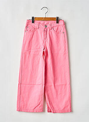 Jeans coupe large poches taille ajustable rose GARCIA fille